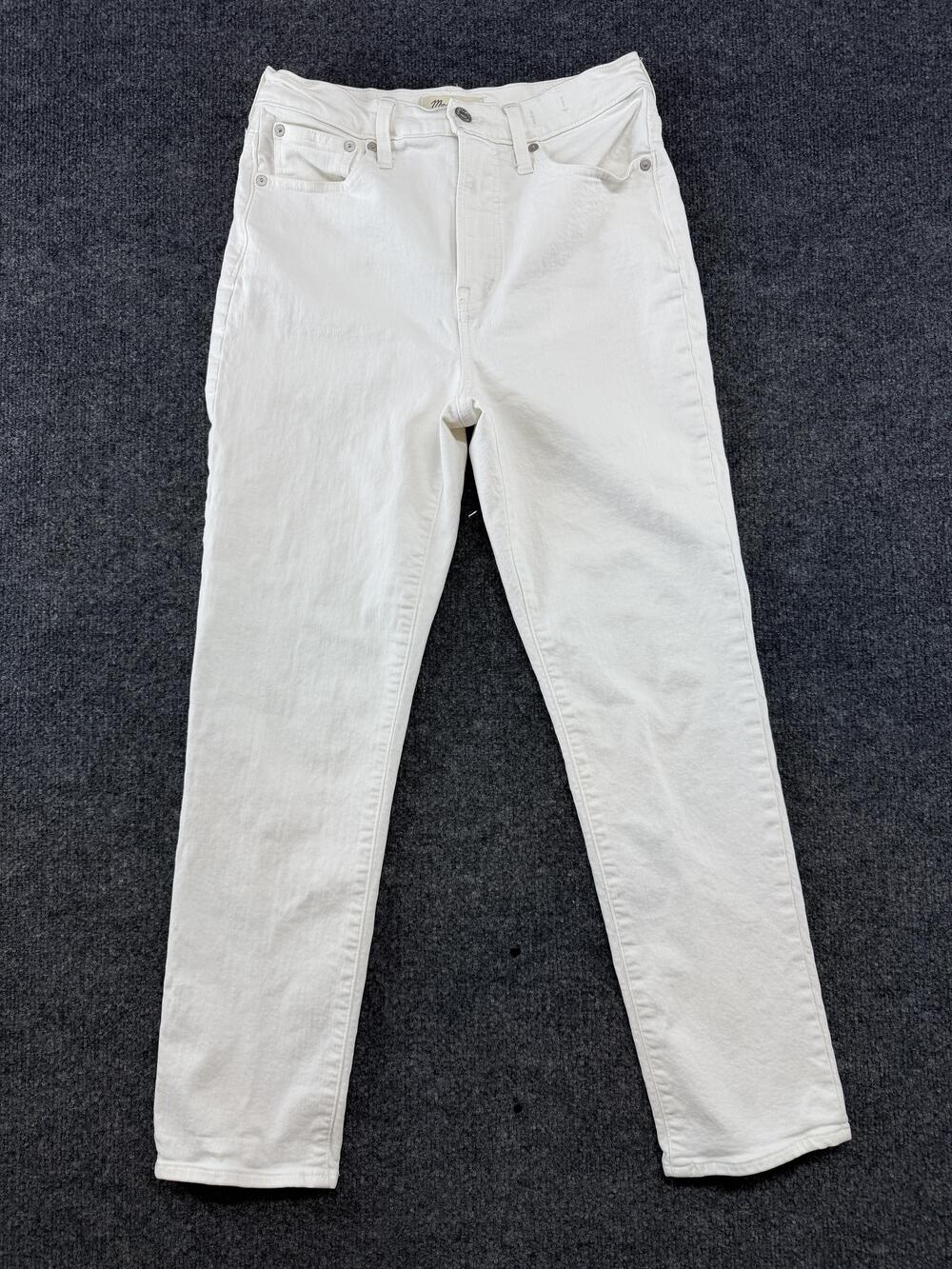 Madewell The Perfect Vintage Jean Womens Size 26 White Light Wash Jeans Stretch